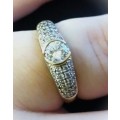 `Natural Diamond` 0.50 Carat DIAMOND ENGAGEMENT RING set in 9CT WHITE GOLD