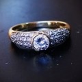 `Natural Diamond` 0.50 Carat DIAMOND ENGAGEMENT RING set in 9CT WHITE GOLD