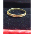 `Eternity Diamond Ring` Set in 9CT Yellow Gold.( Natural Diamonds)