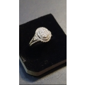 ` 0.50 Carat `GENUINE DIAMOND ENGAGEMENT RING` Set In 9CT White Gold (Genuine Gold)