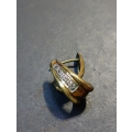 Ladies `CURVED` 9CT Rose Gold Earrings