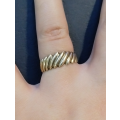 DESIGNER `Sculpted` 9CT Yellow Gold Ring