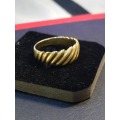 DESIGNER `Sculpted` 9CT Yellow Gold Ring