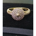 `0.38 CARAT` Natural Diamonds / Engagement Ring` Set in 9CT Yellow Gold (Genuine Gold and Diamonds)