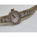 `ONE CARAT DIAMOND` Ladies Watch Set in `14CT YELLOW GOLD` .(Genuine Gold and Natural Diamonds)