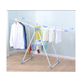 Butterfly style foldable clothes drying rack