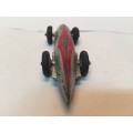 DINKY TOYS 23A SILVER & RED STREAMLINED RACING CAR