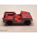 Vintage Tootsie Toy Army Jeep