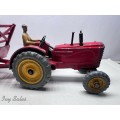 Dinky Toys #300 Massey Harris Tractor + #320 Halesowen Farm Trailer