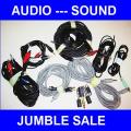 Audio Cables Adapters Jumble Sale