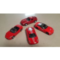 Ferrari x 3 Mercedez Benz x 1 - Burango & Maisto