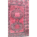 Gorgeous small hand-woven Afghan Persian carpet