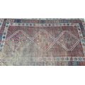 Beautifully lived-in handknotted Persian carpet