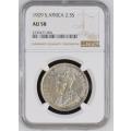 1929 S. AFRICA 2.5S - NGC GRADED AU58