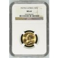 1927 GOLD SOVEREIGN - NGC GRADED MS64