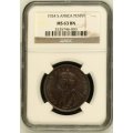 1924 PENNY - DIFFICULT COIN - NGC MS63BN