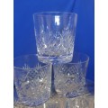 6 Edinburgh Crystal GLENSHEE Whiskey Glasses