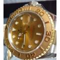 Rolex Yacht-master 18k Yellow Gold Stainless Steel Champagne Dial 16623