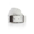 Hugo Boss Green Label Belt With A Straight End  WHITE WITH GREY