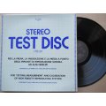 VEDETTE - STEREO TEST DISC -US VG+ /VG+ WITH STROBOSCOPE