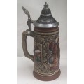 Vintage West German stein with lid, in excellent condition