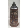 Vintage West German stein with lid, in excellent condition