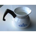 Corning Ware 3 x Cup Cornflower Blue Milk Jug / Coffee Pot / Tea Pot - Small and cute