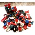 Retro Tupperware Toy Build-o-Fun building blocks over 400 assorted pieces circa 1966 with instructio
