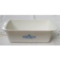 Corningware `Cornflower Blue` loaf pan backing dish circa 1957-1988 USA