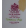 Paragon `Victoriana Rose` Saucers x 4 England vintage app. D 14 cms