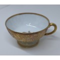 Rare Nippon hand painted gold beaded moriage tea cup 1911-1920