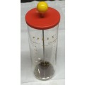 Pyrex JAM Mixer milk frother Atomic 1950`s 1 pint measuring cup/jug Britain app. H24xD8 cms