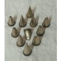 `TALA` Brass based Icing nozzles x 11 Vintage England