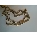 AMAZING 9CT YELLOW AND WHITE GOLD NECKLACE