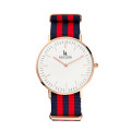 Simple, Casual & Trendy: Kascade Alpha - Rose Gold Watch with a Nylon Strap