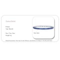 Luxury 4mm Tennis Bracelets Blue Iced Out Chain Crystal Bracelet For Women