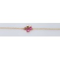 Crystal Clover 4 Leaf  heart Bracelet Jewelry