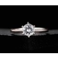 Classic 1.00ct  Gold Plated **Simulated Diamond Ring** 6 prong bridal wedding Ring for Women