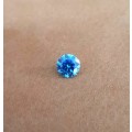 **Certified Moissanite** 1.00ct Rare Blue Moissanite Loose Stone  Color VVS1 Excellent Cut