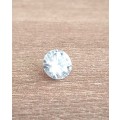 1 Carat Moissanite 6.5mm D /VVS Round Hearts and Arrows Cut   Loose Stone