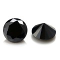 Moissanite 6.5mm 1CT Black Color VVS1 Round with GRA Certificate
