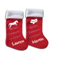 Personalised Christmas Stockings. Cute designs available.