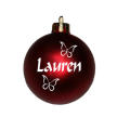 Personalised Christmas baubles. Your name on the bauble. Cute designs to choose from