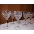 ANTINQUE STUART CRYSTAL WINE GLASSES