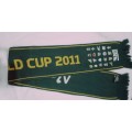 Springbok Rugby World 2011 Cup Scarf with 2008 Springboks vs Wallabies cap