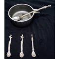 Vintage Antique Collectable Original Carrol  Boyes Small Food Bowl With 4 Carrol Boyes Spoons !!!!!