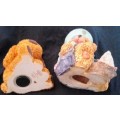 Beautiful Ceramic Savings boxes for Boy and Girl TLC As is