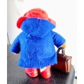 Vintage Paddington Bear Plush Toy With Red Boots and P B Suitcase,