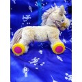 Pre Loved Children`s Horse Toy with wheels As is