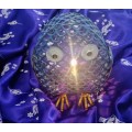 Beautiful Hand Made Candle Lantern Owl Shape Height 7.5 inchese Metal